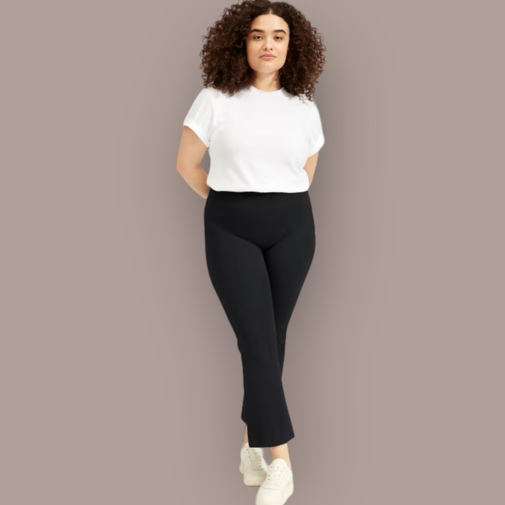 NWOT Everlane The Kick Crop Work Pant Size 2 Black